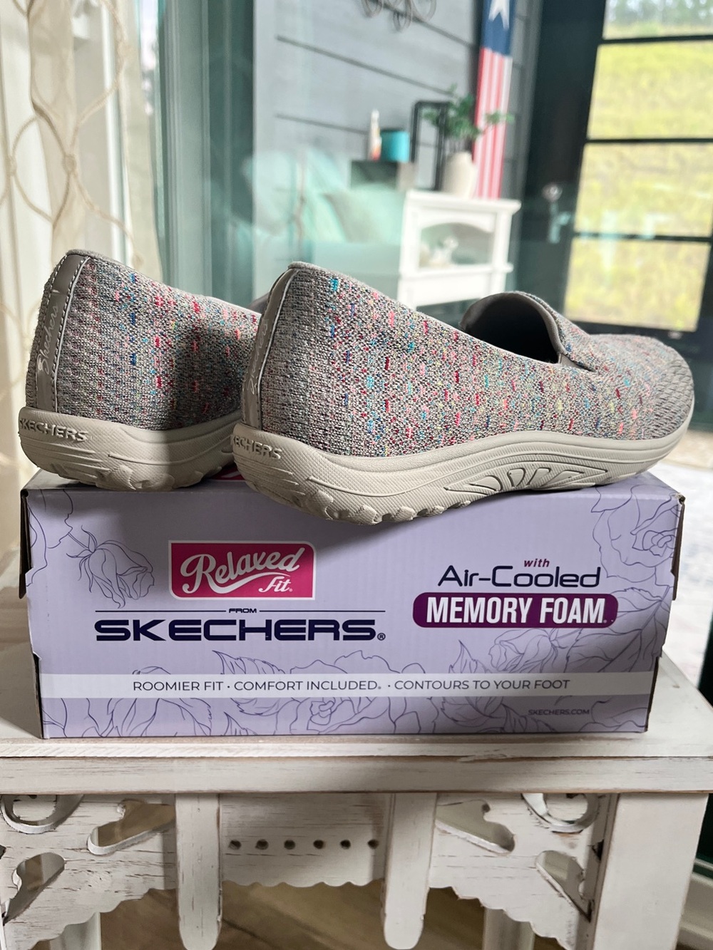 Skechers Relaxed Fit Reggae Fest Wicker Women's Shoes - 8.5 - Picture 6 of 7